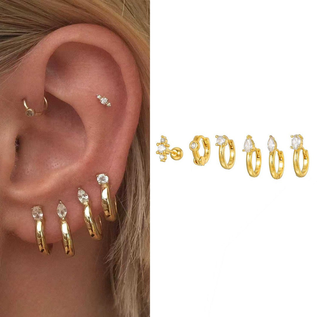 Luxe Stack Piercing Set (Not in pair)