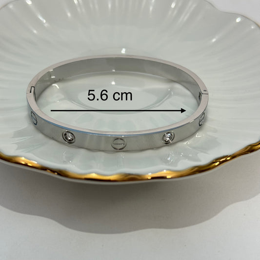 Silver Jade Bracelet (Baby Size)