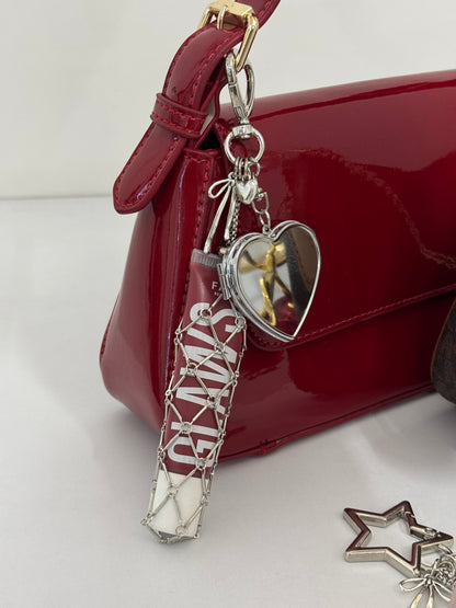 Heart Lipstick Holder Bag Charm