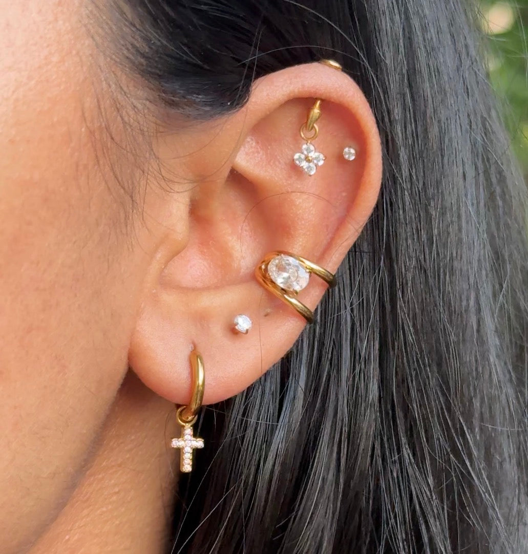 Cross Dangle Earrings