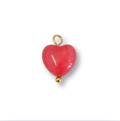 Stone Heart Charm