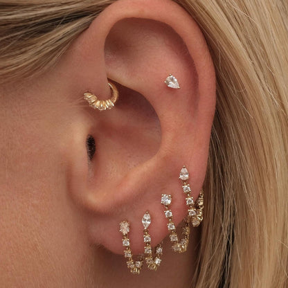 Crystal Rain Piercing Set (Not in pair)