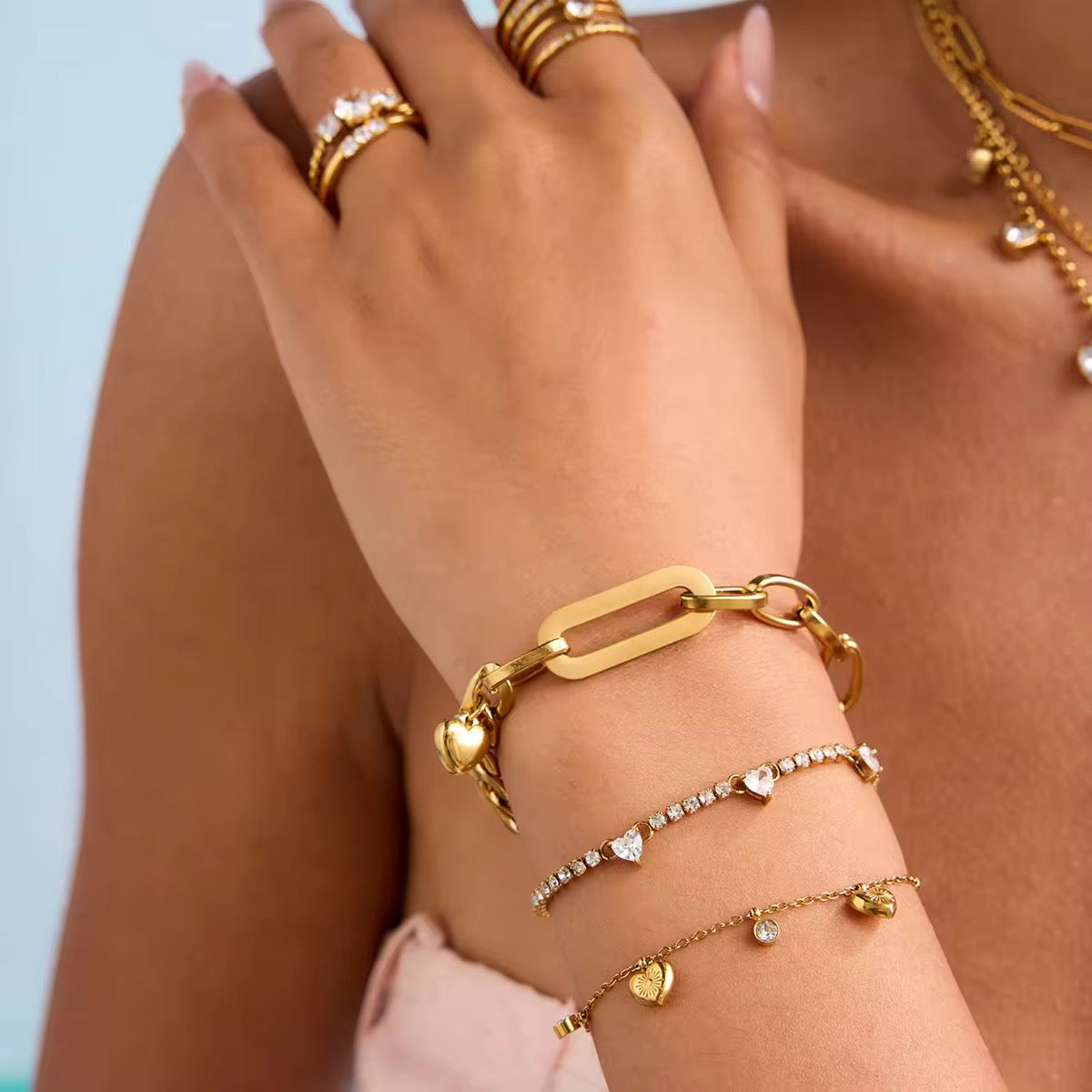 Sweetheart Tennis Bracelet