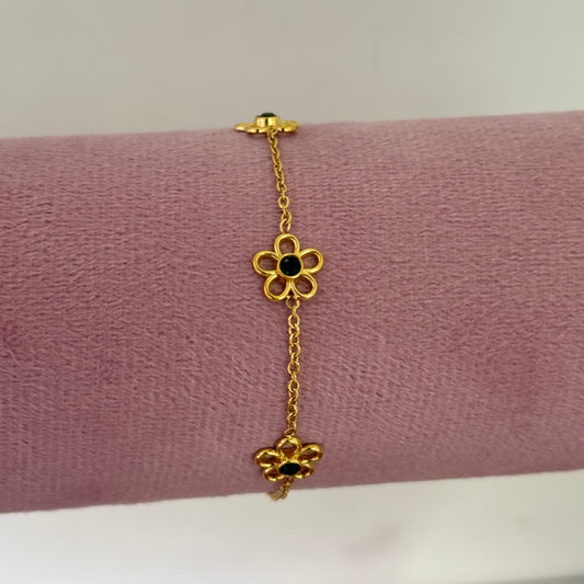 Emerald Petal Bracelet