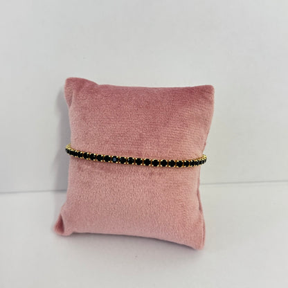 Black Ivy Tennis Bracelet