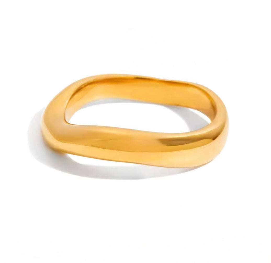 Serene Wave Ring