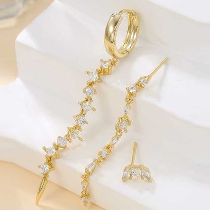 Crystal Flow Piercing Set (Not in pair)