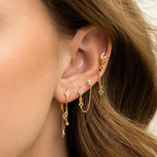 Golden Ties Piercing Set (Not in pair)