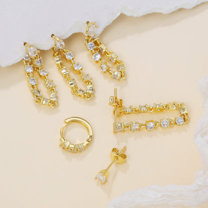 Crystal Rain Piercing Set (Not in pair)