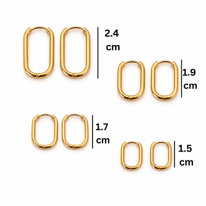 Oval Rectangle Hoops