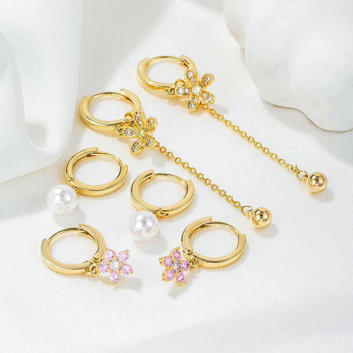 Blossom Piercing Set (In pair)