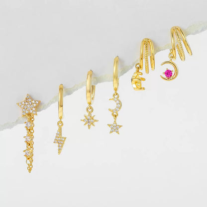 Golden Starfall Piercing Set (Not in pair)