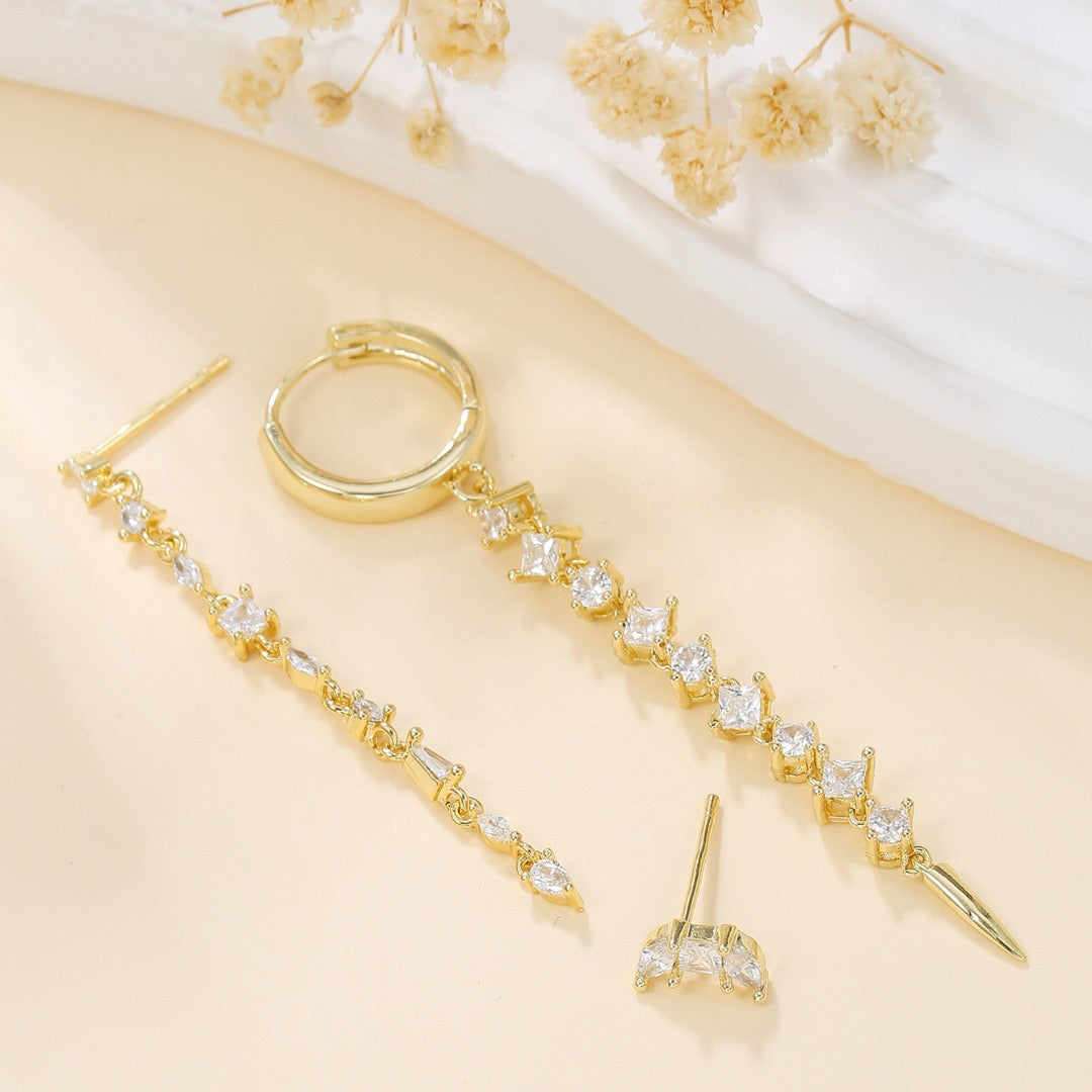 Crystal Flow Piercing Set (Not in pair)