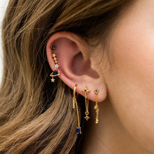 Blue Orbit Piercing Set (Not in pair)