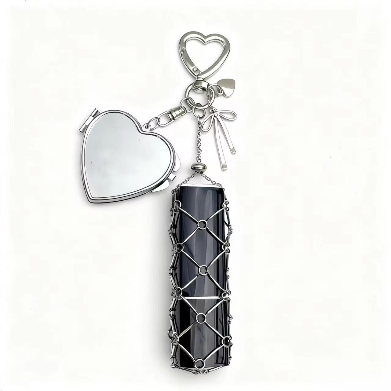 Heart Lipstick Holder Bag Charm