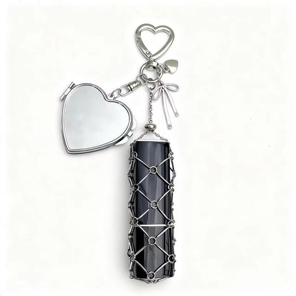 Heart Lipstick Holder Bag Charm