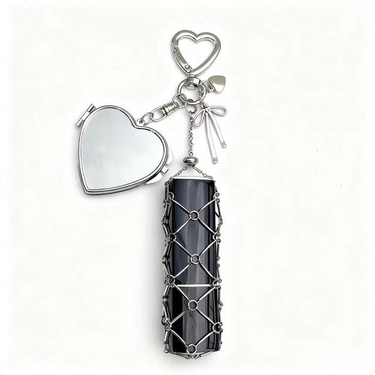 Heart Lipstick Holder Bag Charm