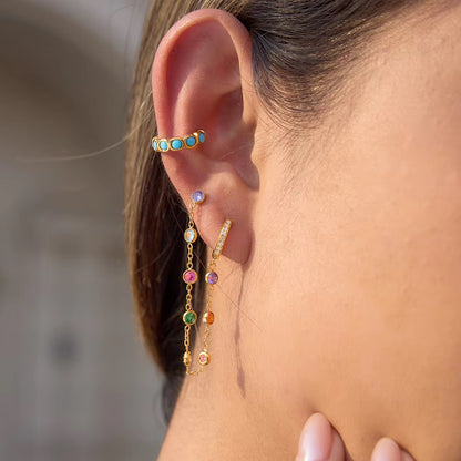 Multi Cascade Earrings