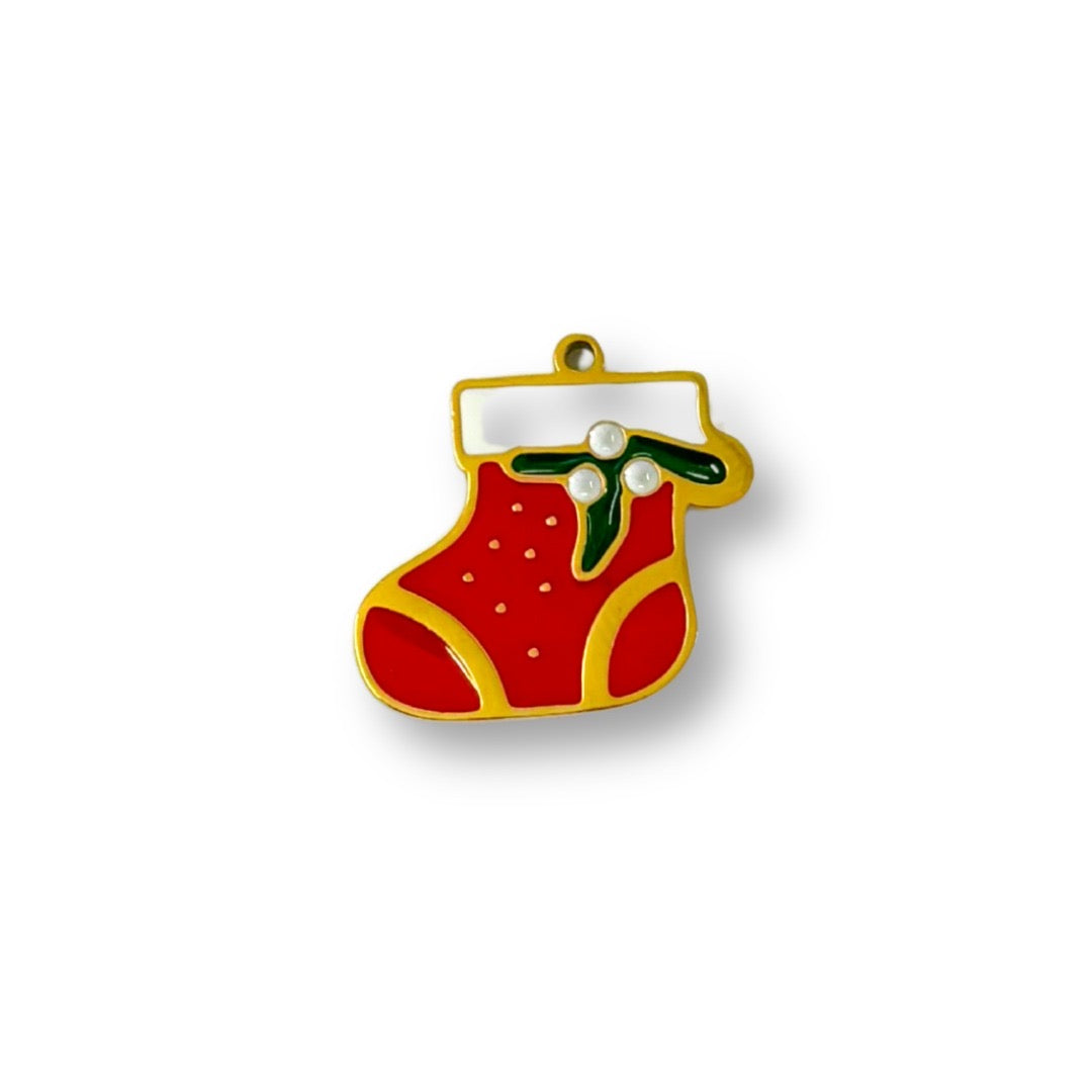 Santa Stocking Charm