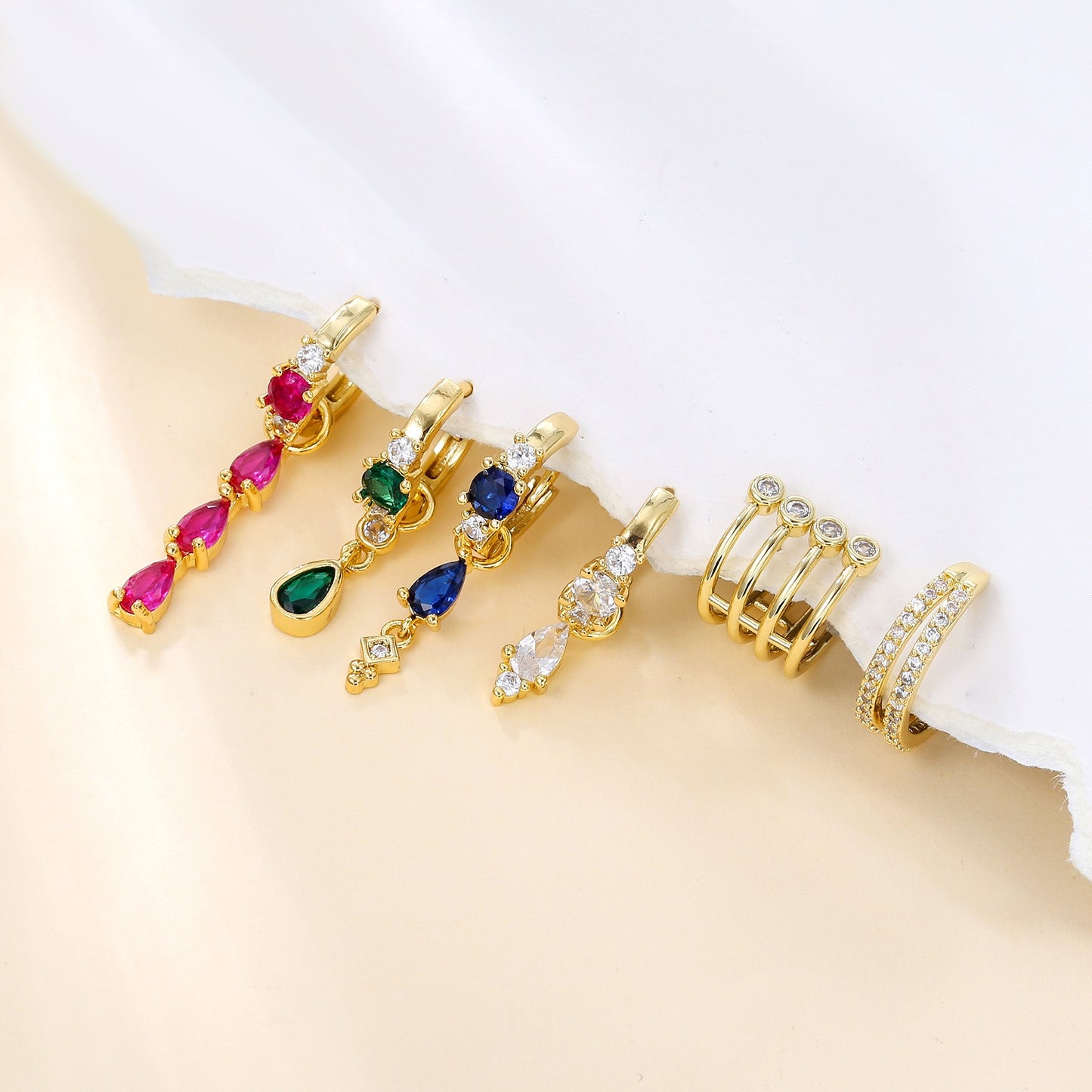 Multi Gem Piercing Set (Not in pair)