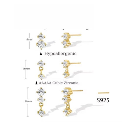 Crystal Piercing Set (In pair)
