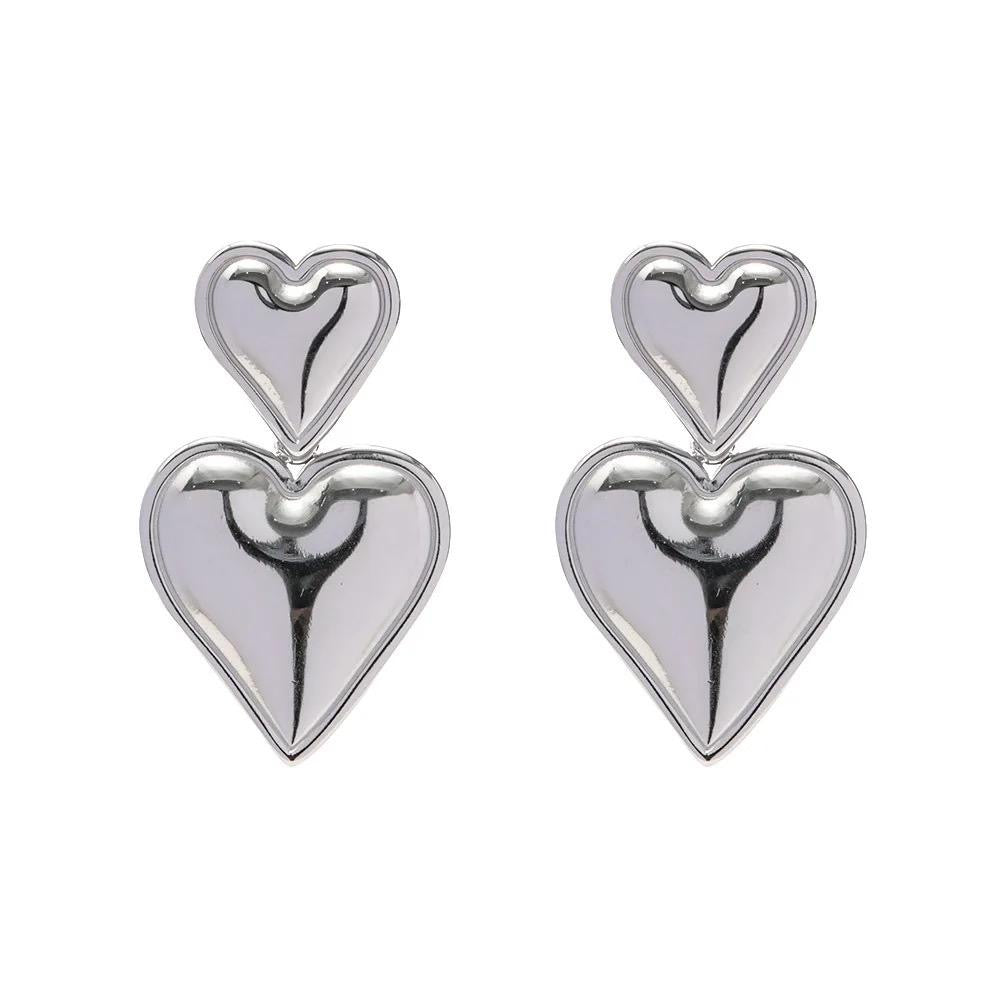 Double Heart Earrings