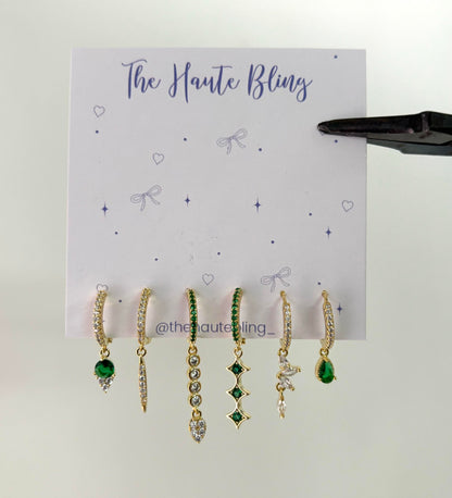 Emerald Dream Piercing Set (Not in pair)