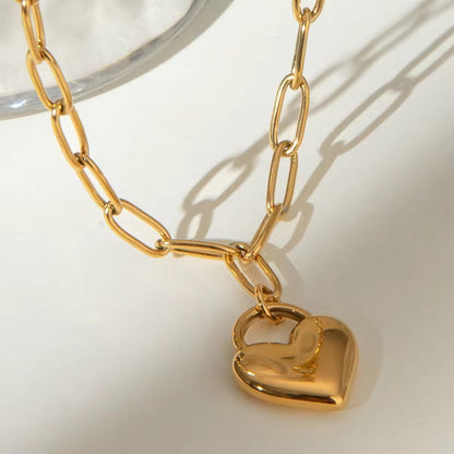 Link Heart Necklace