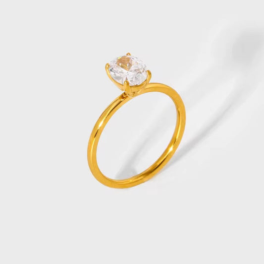 Spark Solitaire Ring