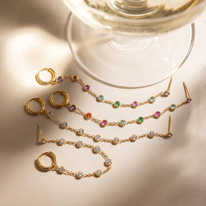 Multi Cascade Earrings
