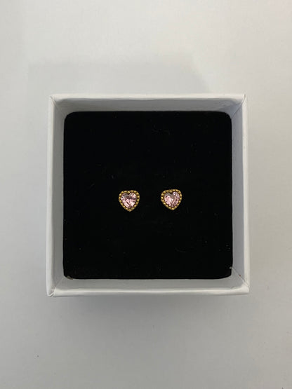 Blush Heart Earrings