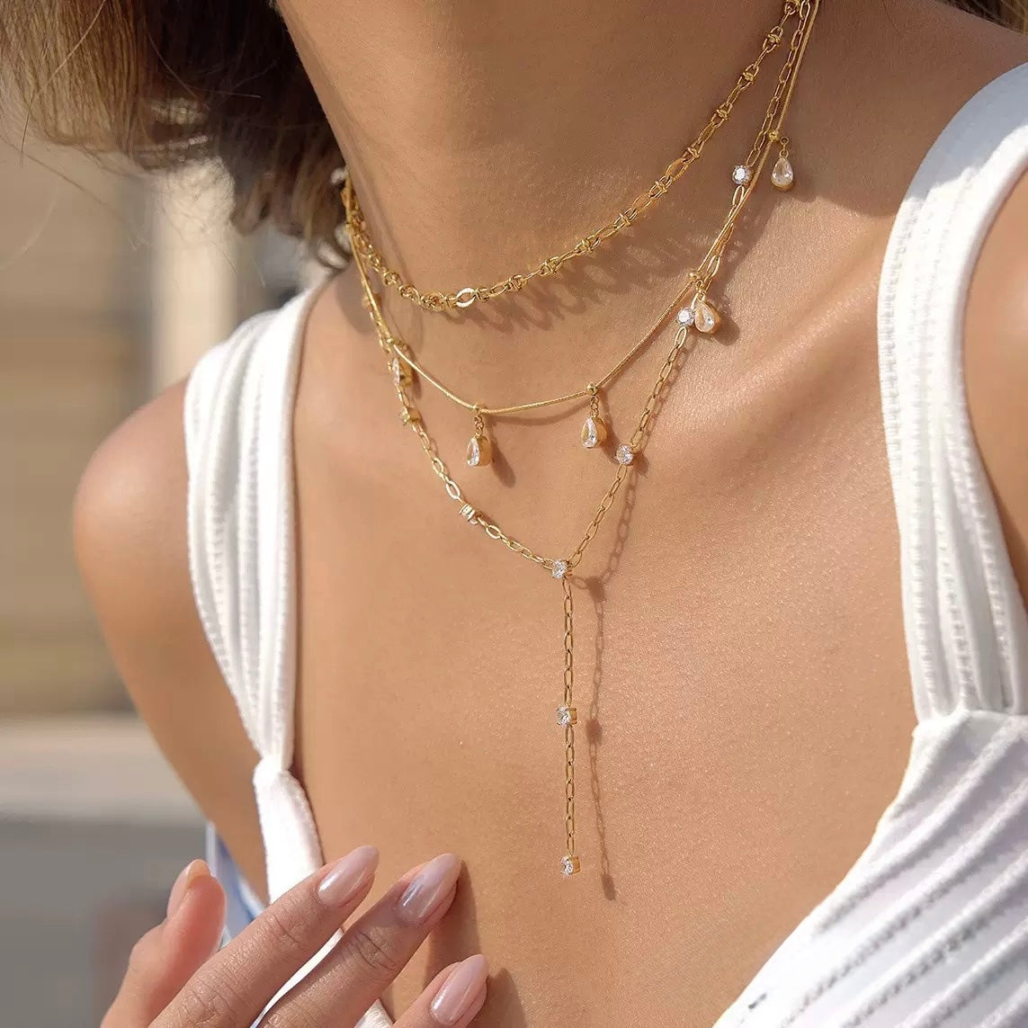 Solara Y Necklace