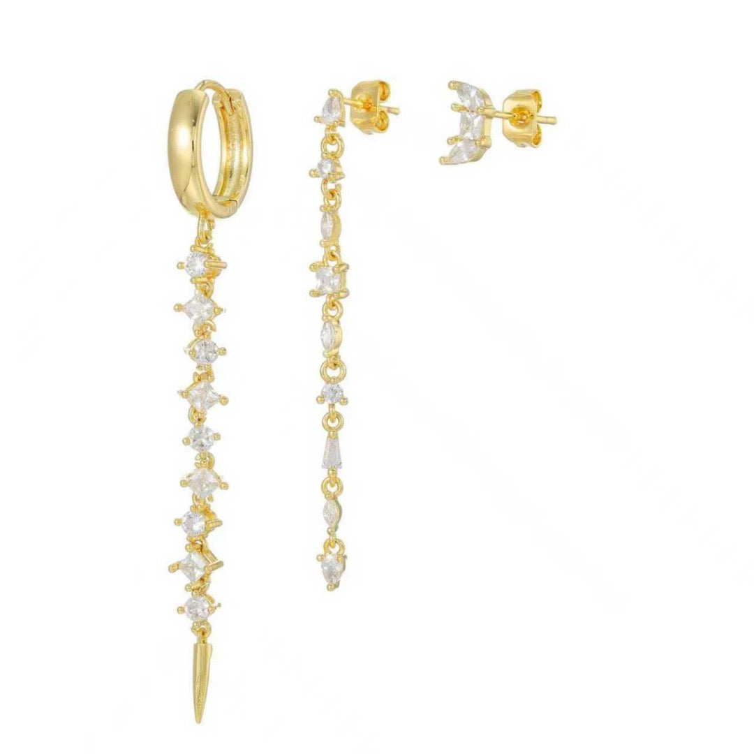 Crystal Flow Piercing Set (Not in pair)
