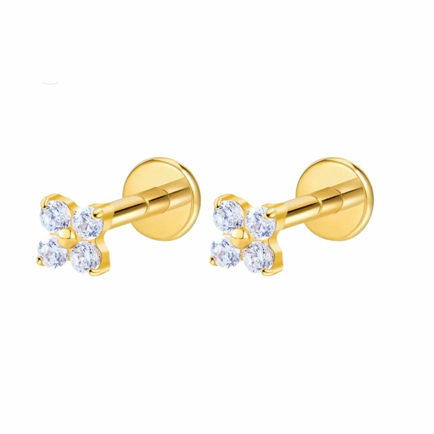 Fleur Flat back studs