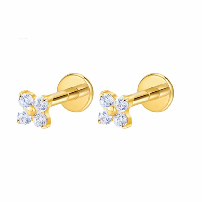 Fleur Flat back studs