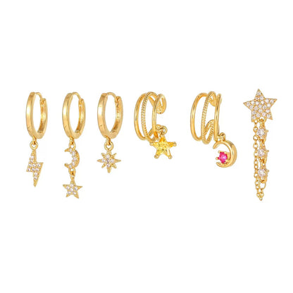 Golden Starfall Piercing Set (Not in pair)