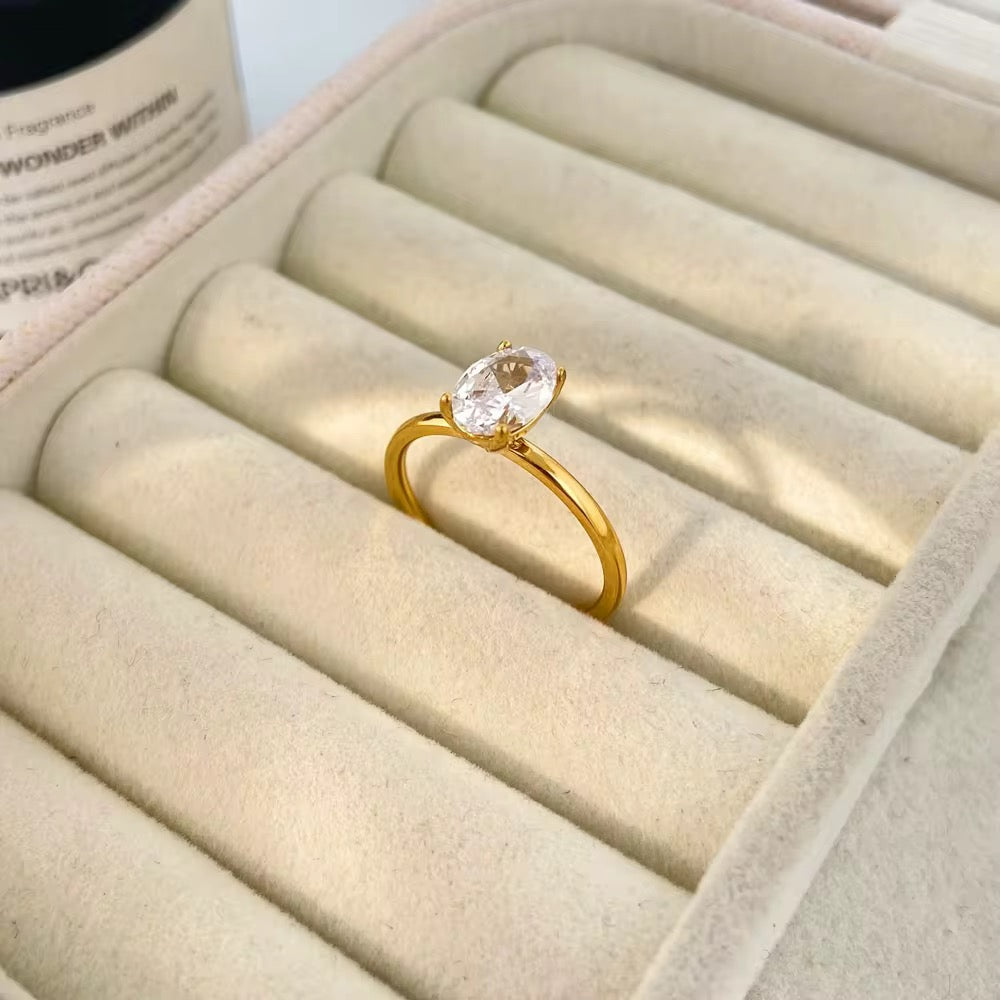 Spark Solitaire Ring