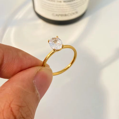 Spark Solitaire Ring