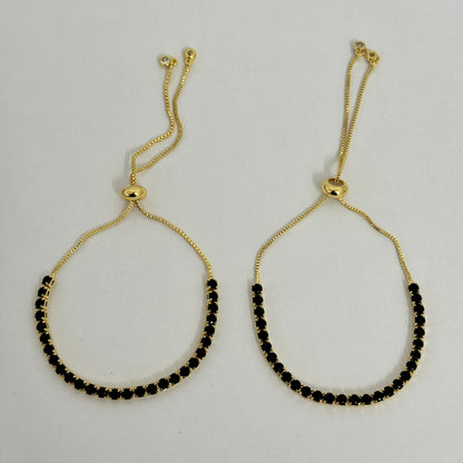 Black Ivy Tennis Bracelet