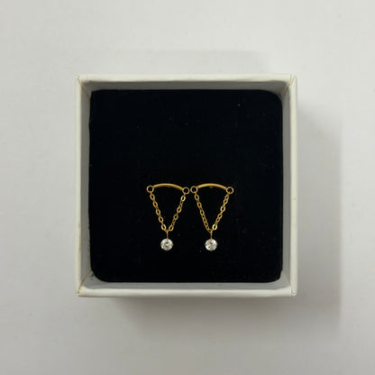 Cascade Hidden Helix Flat back studs