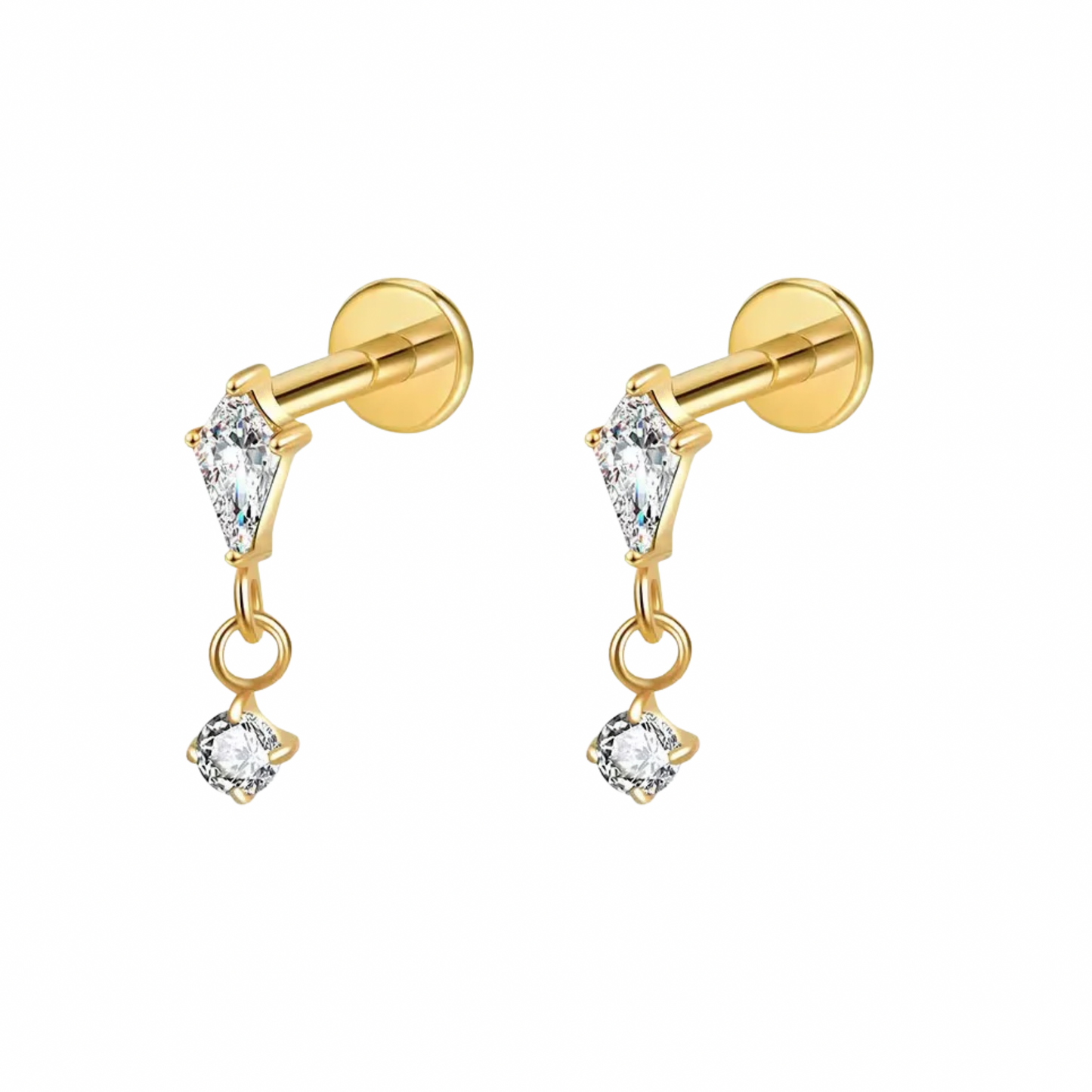 Sage Flat back studs