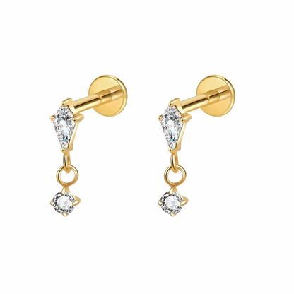 Sage Flat back studs