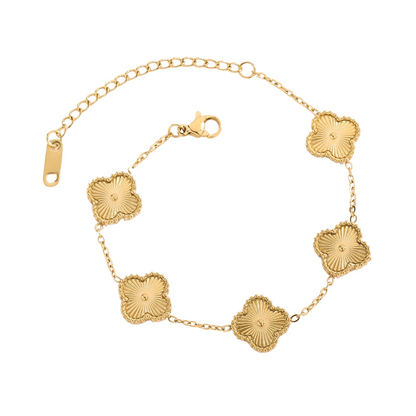 Mini Gold Clover Bracelet