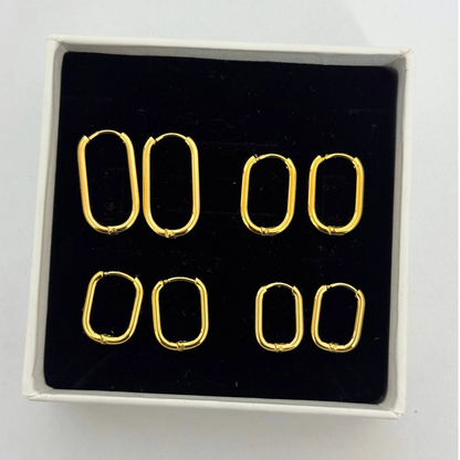 Oval Rectangle Hoops