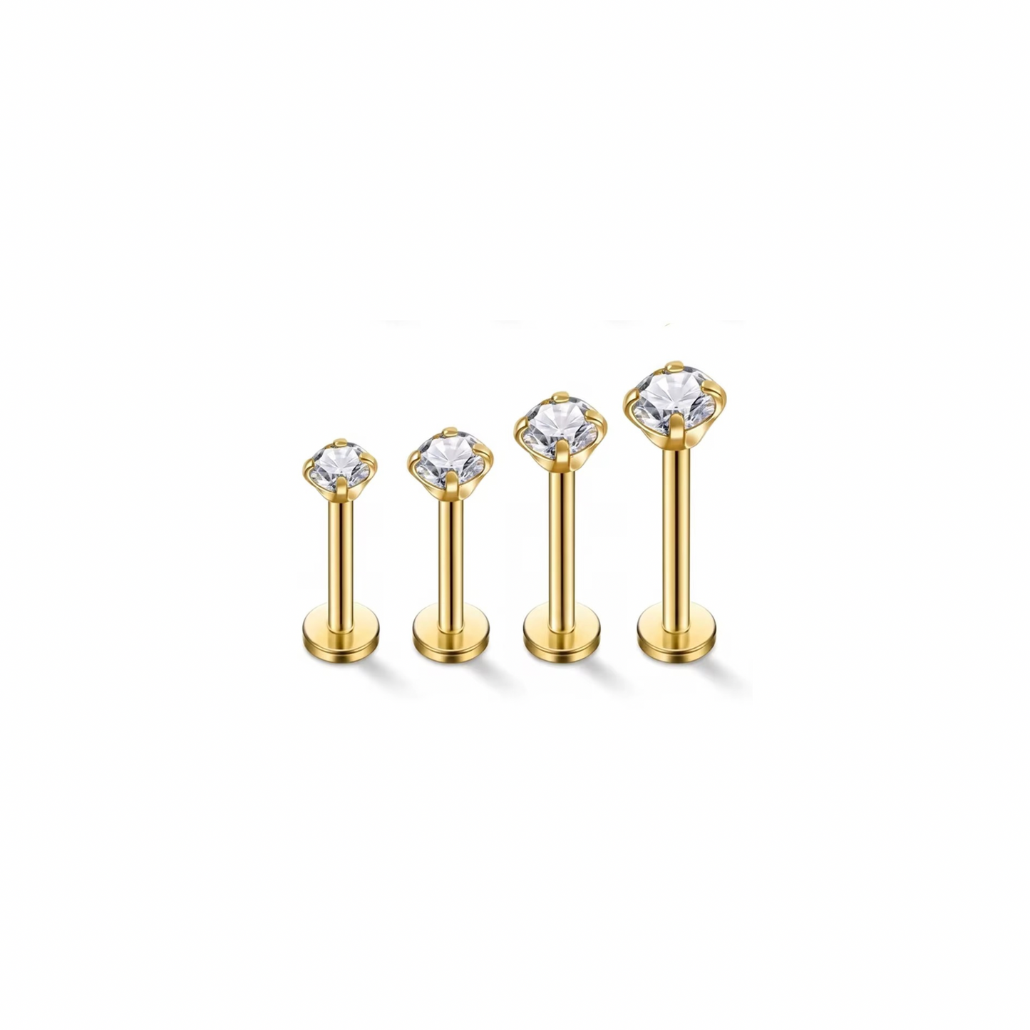 Solitaire Flat Back Studs