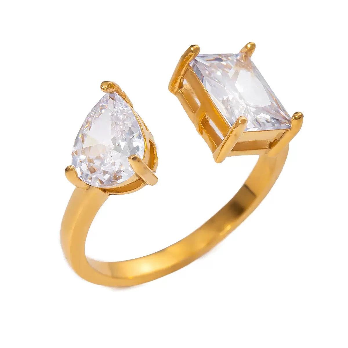 Pear Frame Ring