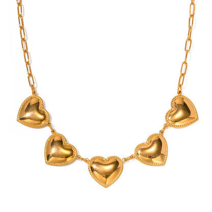 Golden Hearts Necklace