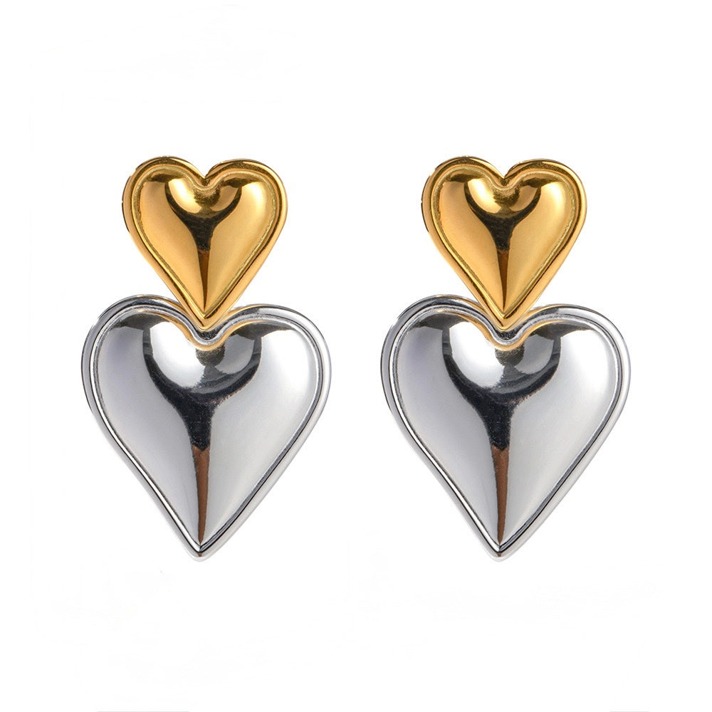 Duo Heart Earrings