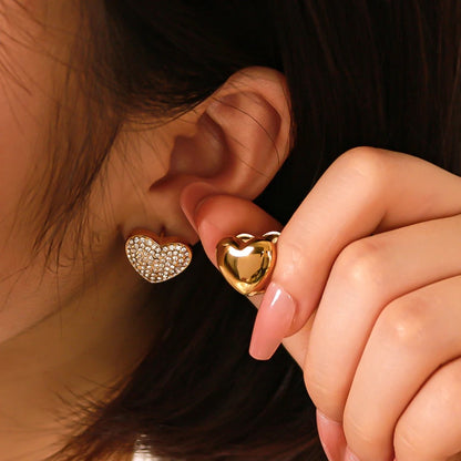 Reversible Heart Earrings