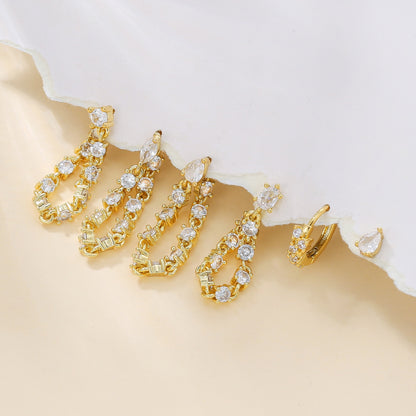 Crystal Rain Piercing Set (Not in pair)